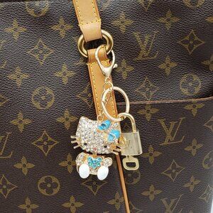 Authentic Louis Vuitton Lock & Key with unbranded Bagcharm, Keycharm, Keychain